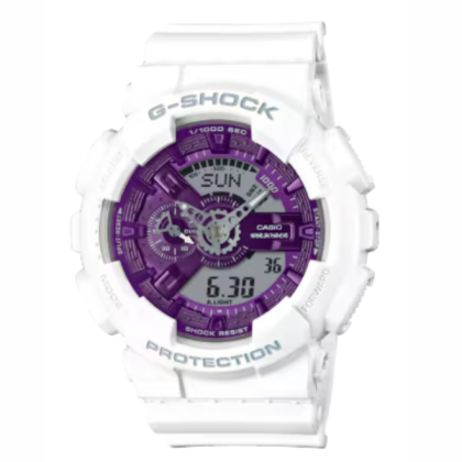  Casio G-Shock GA-110WS-7ADR White Resin Band Women Sports Watch 
